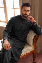 Men’s Wash & Wear Unstitched Fabric By KBC Fashion (Charcoal)