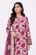 Khaadi Pre-Fall Cambric Series V-6 - 3PC Unstitched Suit (Deep Magenta)