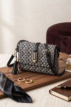 Premium Women's Imported Handbag (Jet Black)