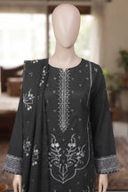 Samra by Breeza Fashion - 3PC Unstitched Embroidered Lawn Suit (Jet Black)
