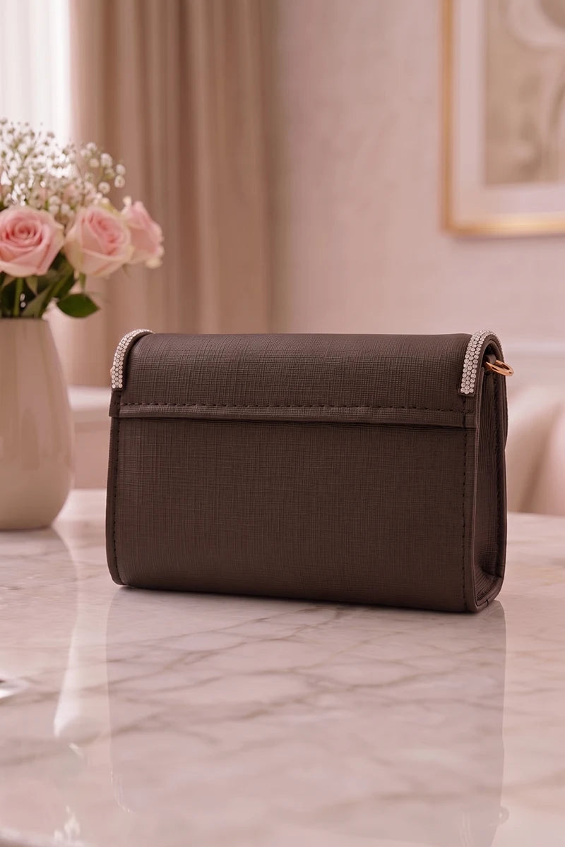 Premium Hand Clutch Bag (Chocolate)