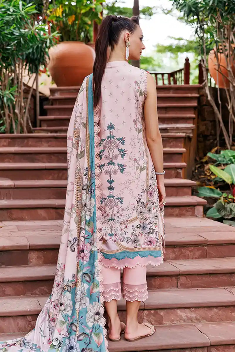 Jade Urbane Vol: 04 Classic Lawn Collection 3-Piece Unstitched Suit (Pastel Pink)