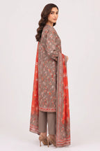 Khaadi Pre-Fall Cambric Series V-6 - 3PC Unstitched Suit (Mushroom Brown)