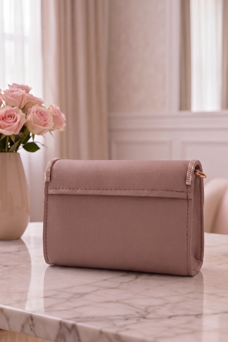 Premium Hand Clutch Bag (Dusty Mauve)