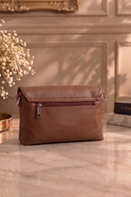 Premium Ruby leather handbag for Women (Camel Brown)