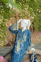 Aryana By KBC Fashion - 3PC Unstitched Printed Lawn Suit (Deep Teal)