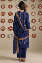 Nishat - Unstitched 3pc Printed Lawn (Deep Blue)