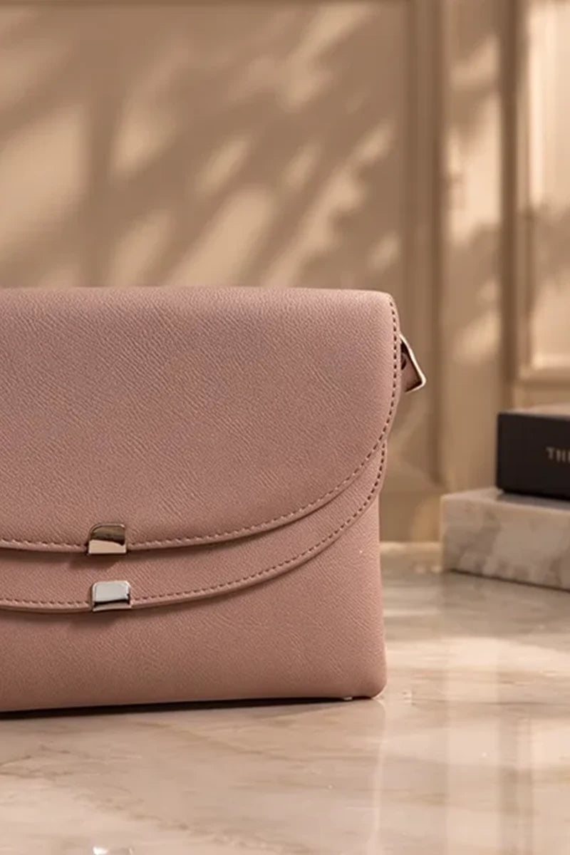 Premium Ruby leather handbag for Women (Dusty Rose)