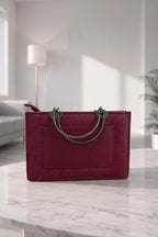 Yves Saint Laurent Premium Women's Fashion Handbag (Wine Red)