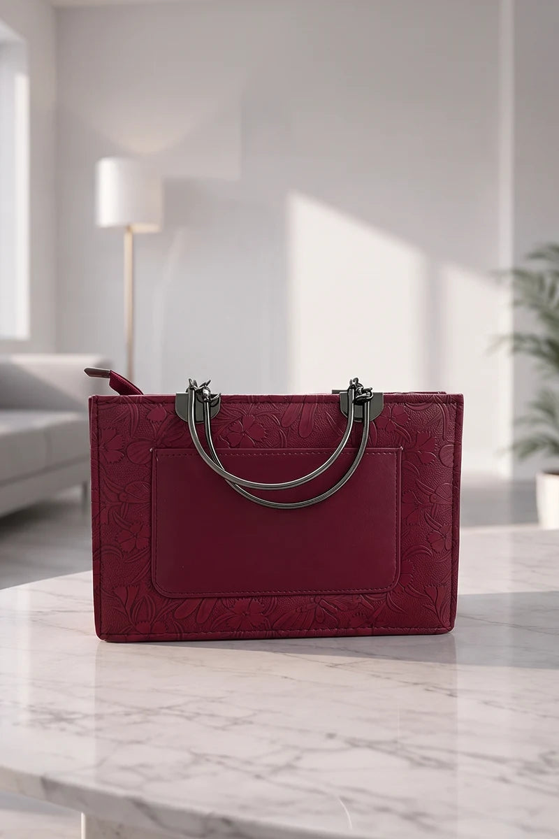 Yves Saint Laurent Premium Women's Fashion Handbag (Wine Red)