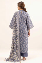 Sapphire Vol.7 - 3PC Unstitched Printed Lawn Suit (Steel Blue)