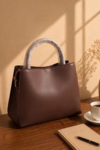 Premium Women's Fashion Handbag (Dark Chocolate)