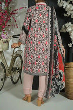 Mehrun by KBC Fashion Unstitched 3-Piece Lawn Collection (Vibrant Orange)