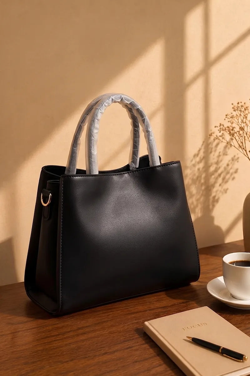 Premium Women's Fashion Handbag (Classic Black)