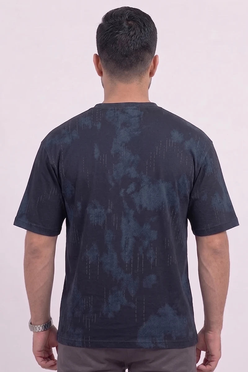 Men Drop Shoulder T-Shirt by KBC Fashion (Dark Slate)