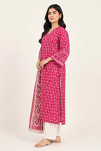 Sapphire Lawn Vol-09 - 3PC Unstitched Printed Lawn Suit(Fuchsia Pink)