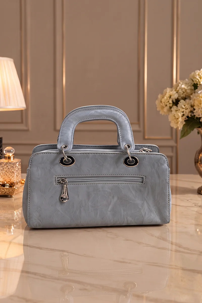 Premium Satchel Shoulder Bag For Women (Muted Slate Blue)