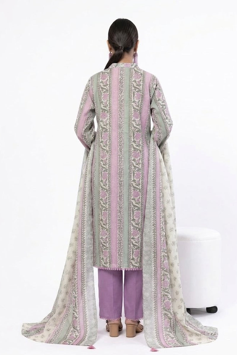 Khaadi – Summer Series 3 Piece Unstitched Printed Lawn Suit (Soft Lavender)