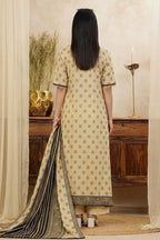 Mor Bagh 3-Piece Unstitched Printed Lawn Suit (Light Sand)
