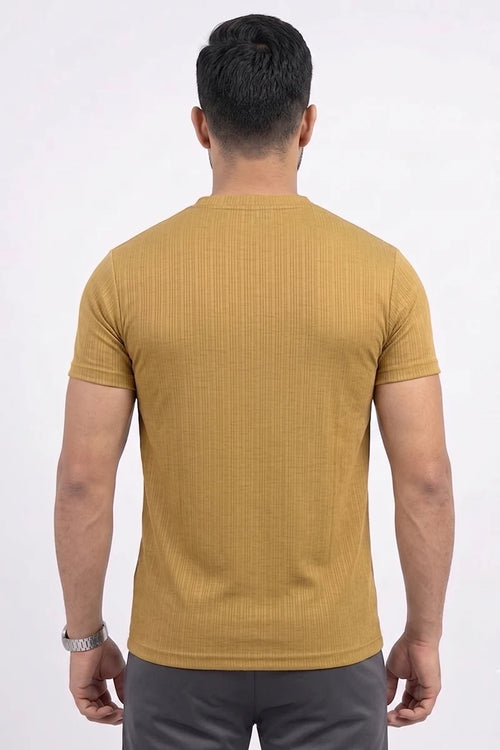 Adidas - Men's Dri-Fit T-Shirt (Mustard Gold)