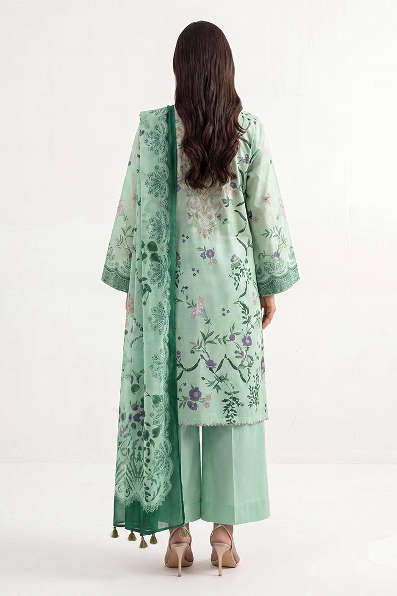 Sapphire By KBC - 3PC Unstitched Digital Printed Lawn Suit (Mint Green)