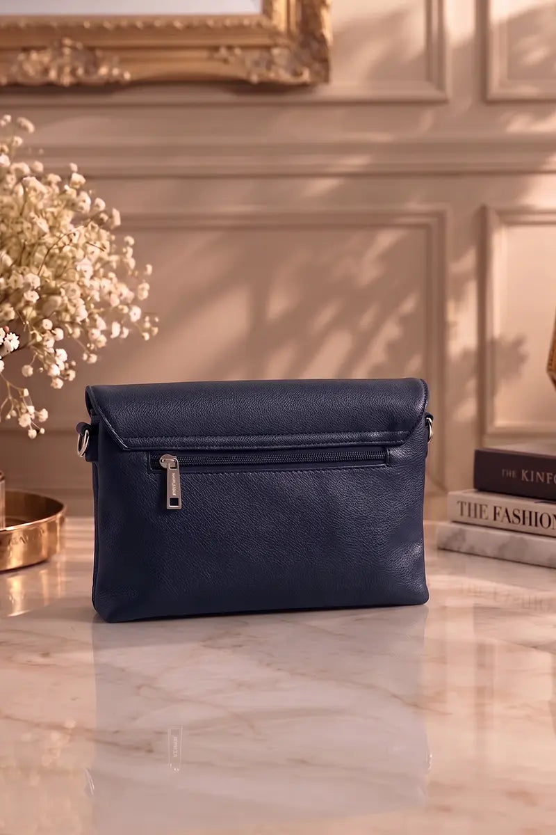 Premium Ruby leather handbag for Women (Navy Blue)