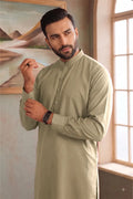 Men’s Wash & Wear Unstitched Fabric By KBC Fashion (Muted Khaki)