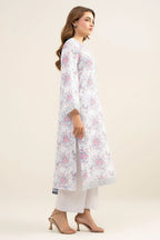 Sapphire By KBC - 3PC Unstitched Digital Printed Lawn Suit (Off white & Pale Gray)