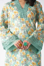 Sapphire Lawn Vol.08 - 3PC Unstitched Printed Lawn Suit (Pastel Mint Green)