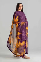 Sapphire Lawn Vol.08 - 3PC Unstitched Printed Lawn Suit (Purple)