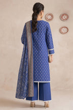Nishat - Unstitched 3pc Printed Lawn (Royal Blue)
