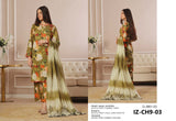 IZHAN CERISE BY MOOSA JEE 3PC CAMBRIC CHAPTER-9