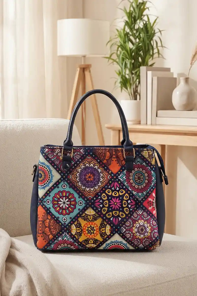 CHENAL Premium Women's Fashion Handbag (Dark MultiColors)