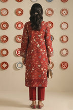 Nishat - Unstitched 3pc Printed Lawn (Red)