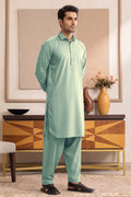 Yameen - Men’s Unstitched Cotton Fabric (Seafoam)