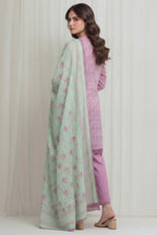 Nishat (Vol.4) - 3pc Unstitched Digital Embroidered Printed Lawn (Muted Lilac & Pastel Sage)