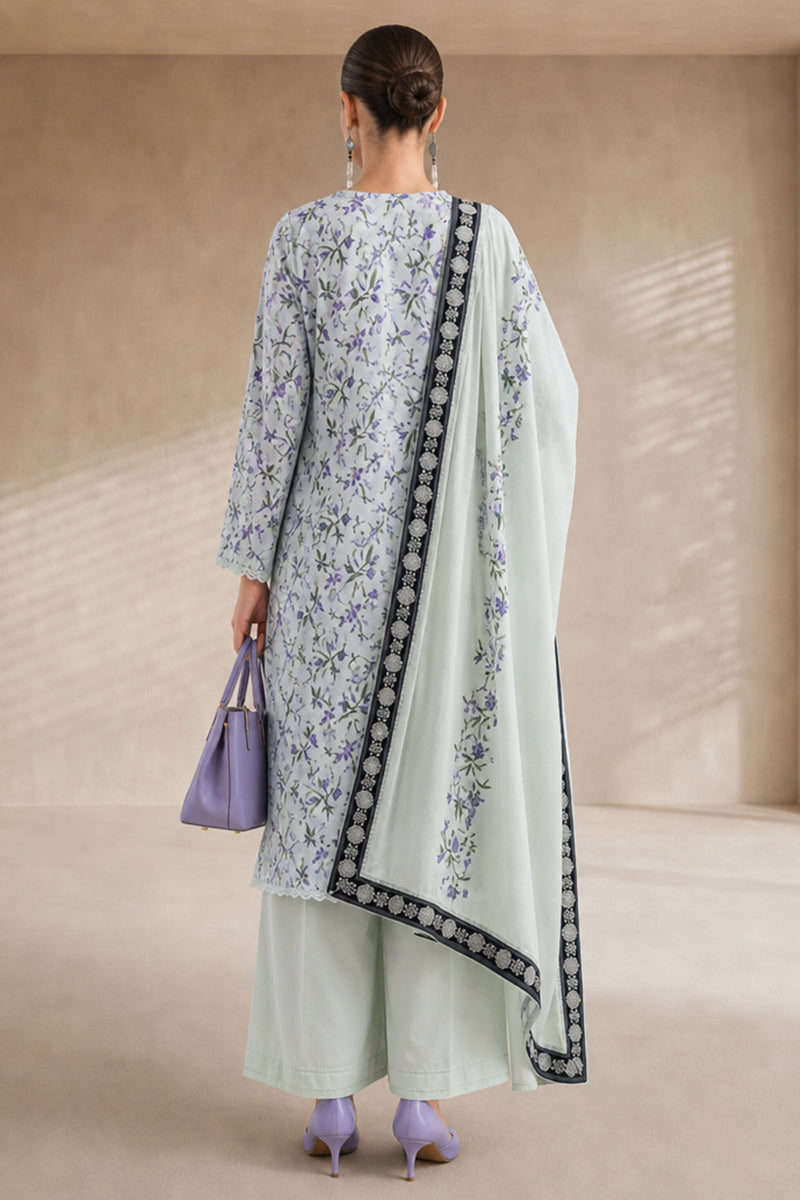 Khaadi (Vol.4) – 3 Piece Unstitched Printed Lawn Suit (Pale Mint)
