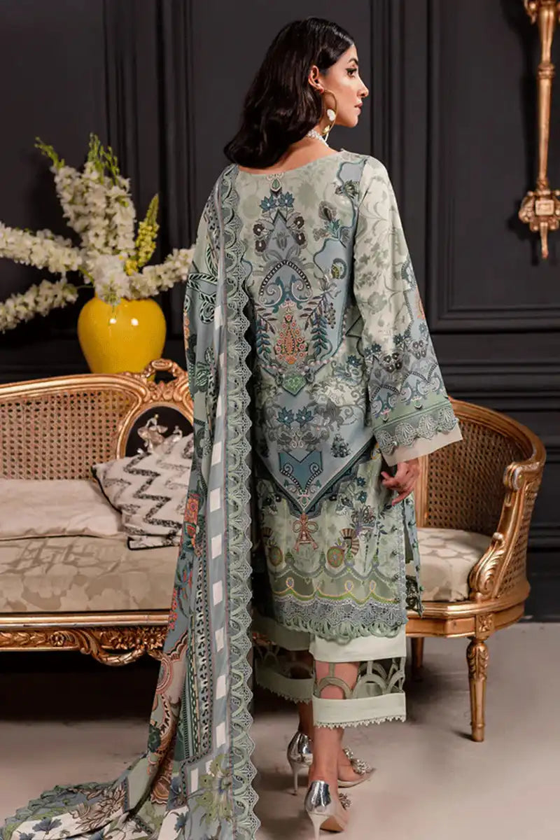 Jade Urbane Vol: 04 Classic Lawn Collection 3-Piece Unstitched Suit (Pistachio Green)