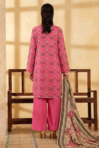 Mor Bagh 3-Piece Unstitched Printed Lawn Suit (Fuchsia Pink)