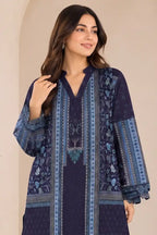 KBC 2PC Stitched Collection - Printed Lawn Suit (Navy Blue)