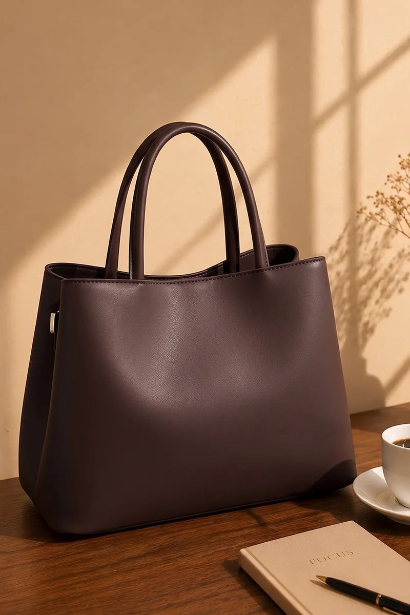 Premium Women's Fashion Handbag (Dark Brown)