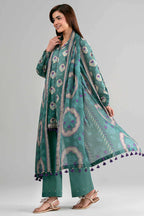 Khaadi – Summer Series 3 Piece Unstitched Printed Lawn Suit (Sea Green)