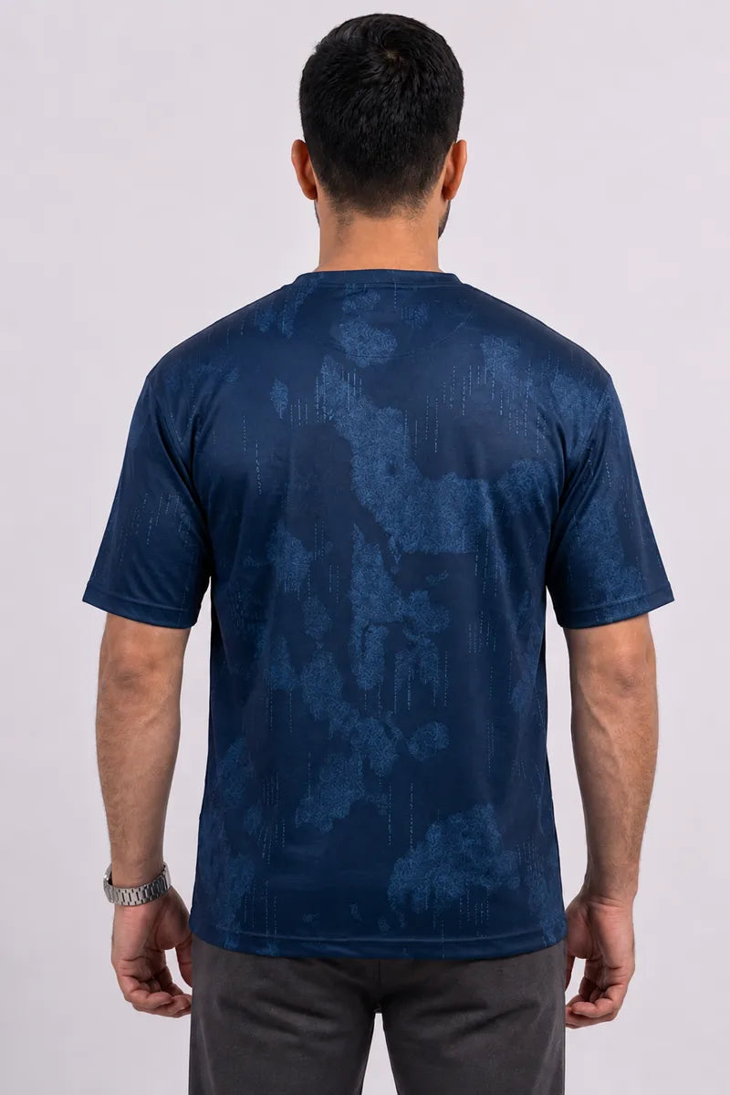 Men Drop Shoulder T-Shirt by KBC Fashion (Navy Blue)