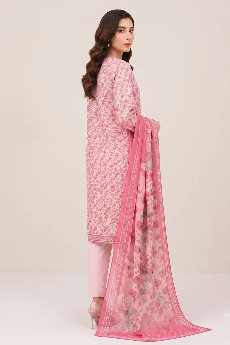 Khaadi Pre-Fall Cambric Series V-6 - 3PC Unstitched Suit (Light Pink)