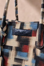 KBC - Canvas Handbags (Steel Blue, Black & Red)