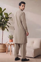 Saya Men’s Wash & Wear Unstitched Suit (Stone Beige)