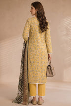 Khaadi (Vol.5) – 3 Piece Unstitched Printed Lawn Suit (Muted Mustard Gold)