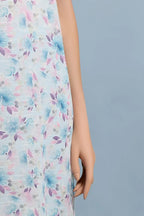 Saya Special Unstitched Khaddar 2-Piece Same Print Suit (Powder Blue)