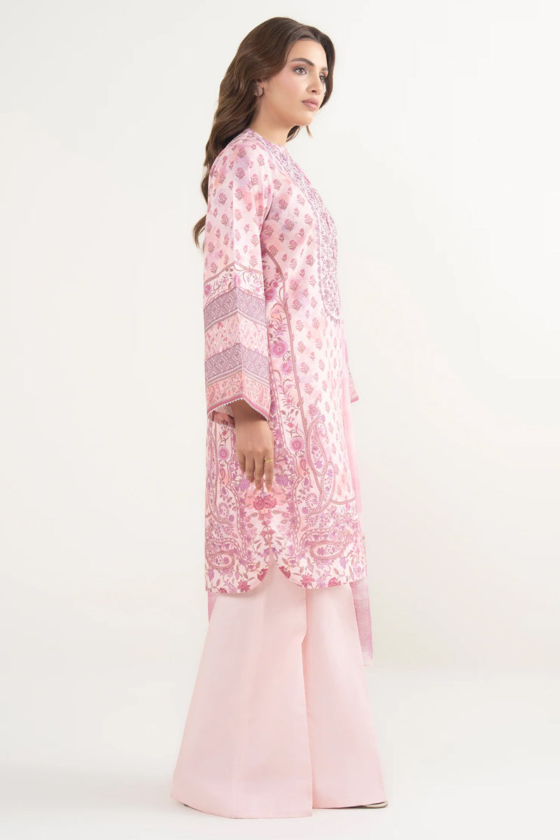 Sapphire By KBC - 3PC Unstitched Digital Printed Lawn Suit (Orchid Pink)