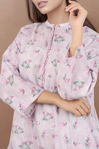 Saya Special Unstitched Khaddar 2-Piece Same Print Suit (Lavender Pink)